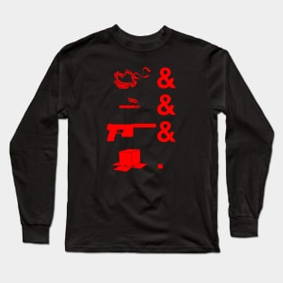 Solid Tribute - Red Long Sleeve T-Shirt